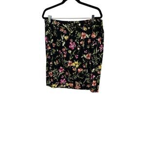 Premise Black Floral Skirt - Previously Loved ❤️